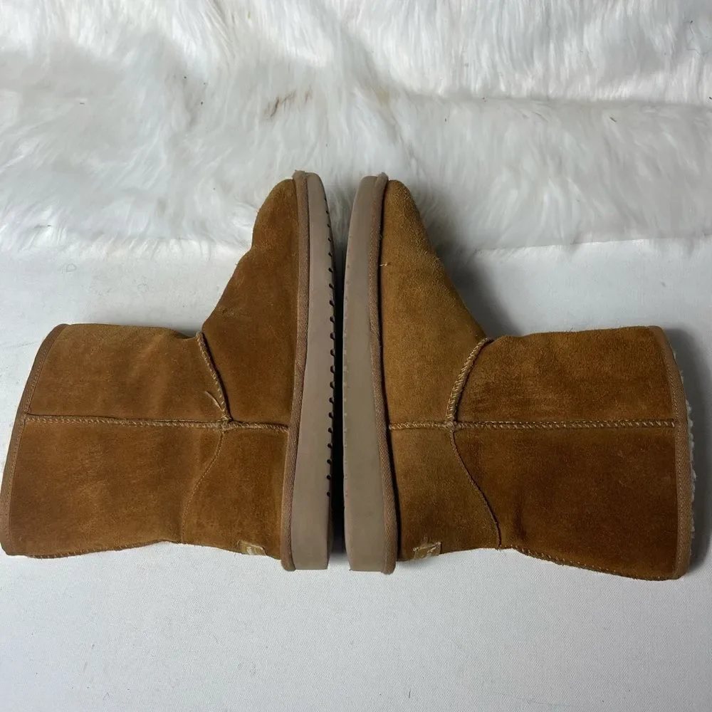 Kookaburra by UGG Victoria short tan boots embellished with bows size 9